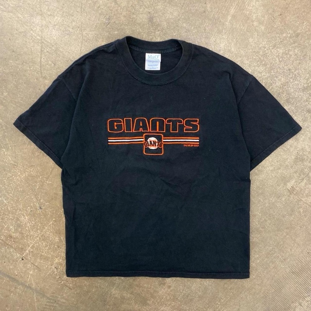 Vintage San Francisco Giants MLB Baseball 2000s Embroidery T-Shirt Size Large